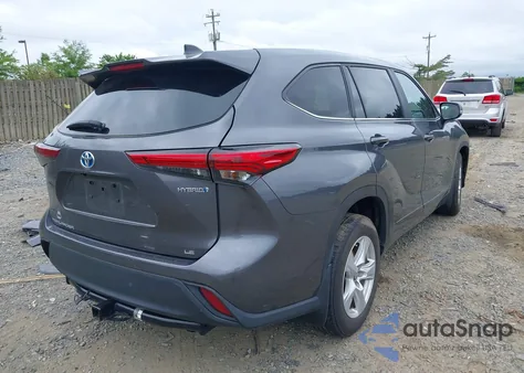 2023 Toyota Highlander Hybrid Le from USA, damaged, VIN 5TDZARAH3PS526191